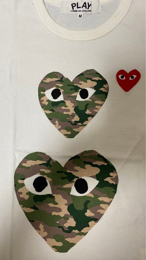 PLAY COMME des GARÇONS 迷彩ハートTシャツ Mサイズ