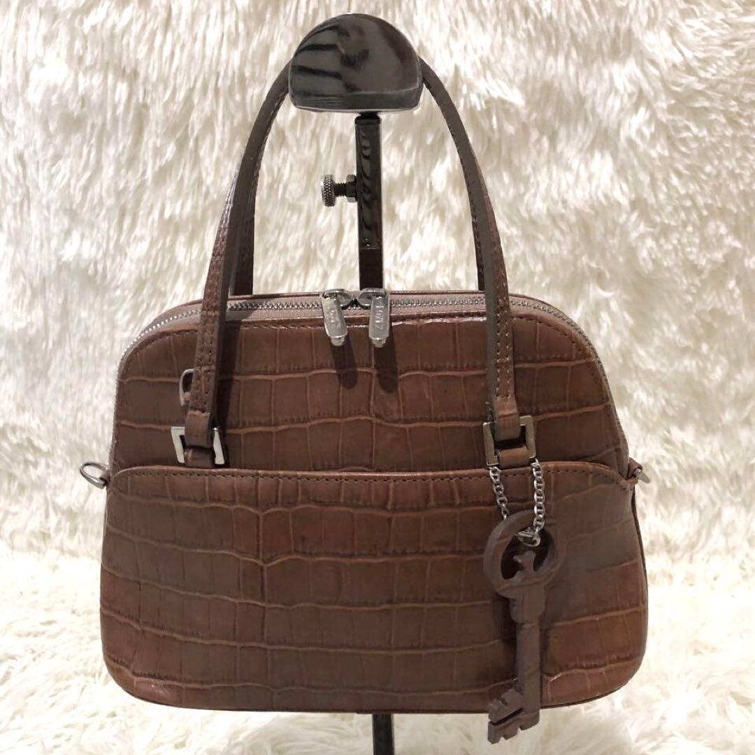 未使用級✨フォクシー レザー　2way ショルダーバッグ ポシェット