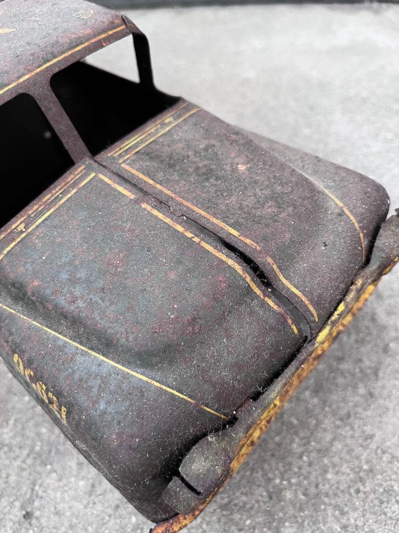 【antique】40's 50'sミリタリー トイトラック TOY ブリキ