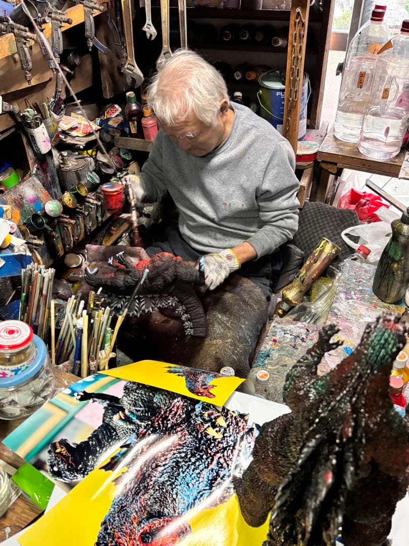 東宝30ｃｍシリーズ　ゴジラ　1995　後藤彩色所カスタムクリアオレンジＶｅｒ．