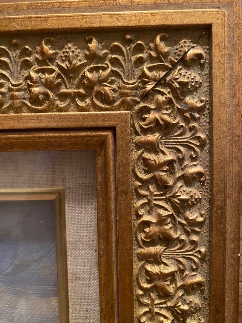 絵画☆風景画　木製額☆アンティーク