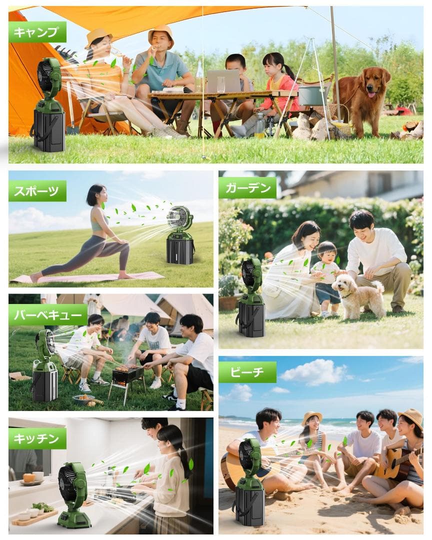 最大55時間連続使用✨ミストファン扇風機✨ミスト扇風機 サーキュレーター