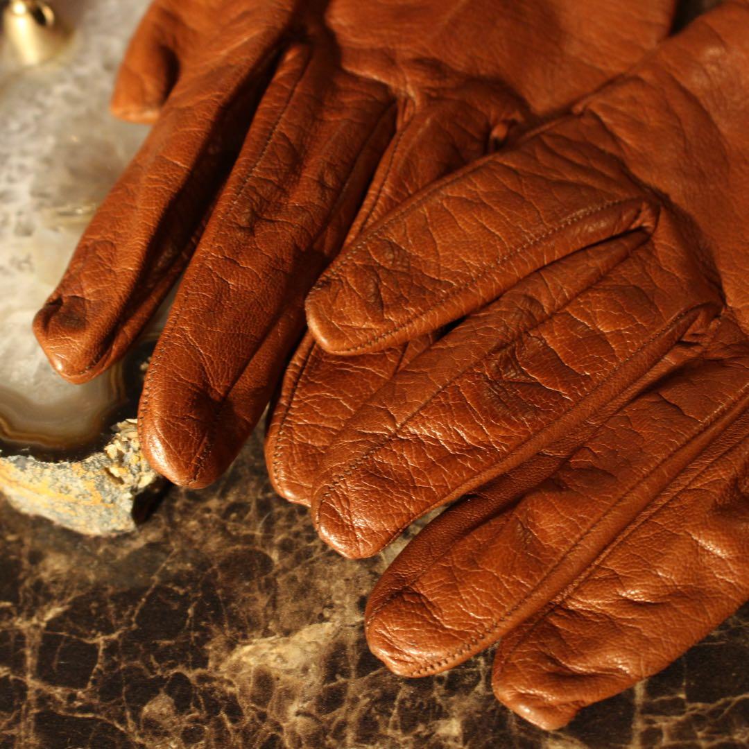 Salvatore Ferragamo フェラガモガンチーニロゴレザーグローブ