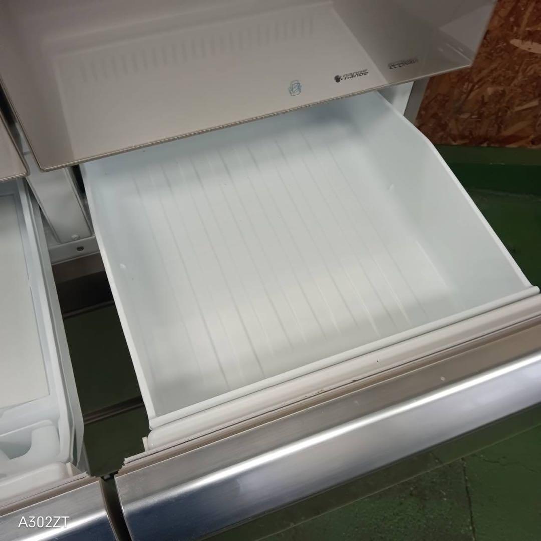 422 パナソニック　大型冷蔵庫　400L強　小型　家庭用　自動製氷　観音開き