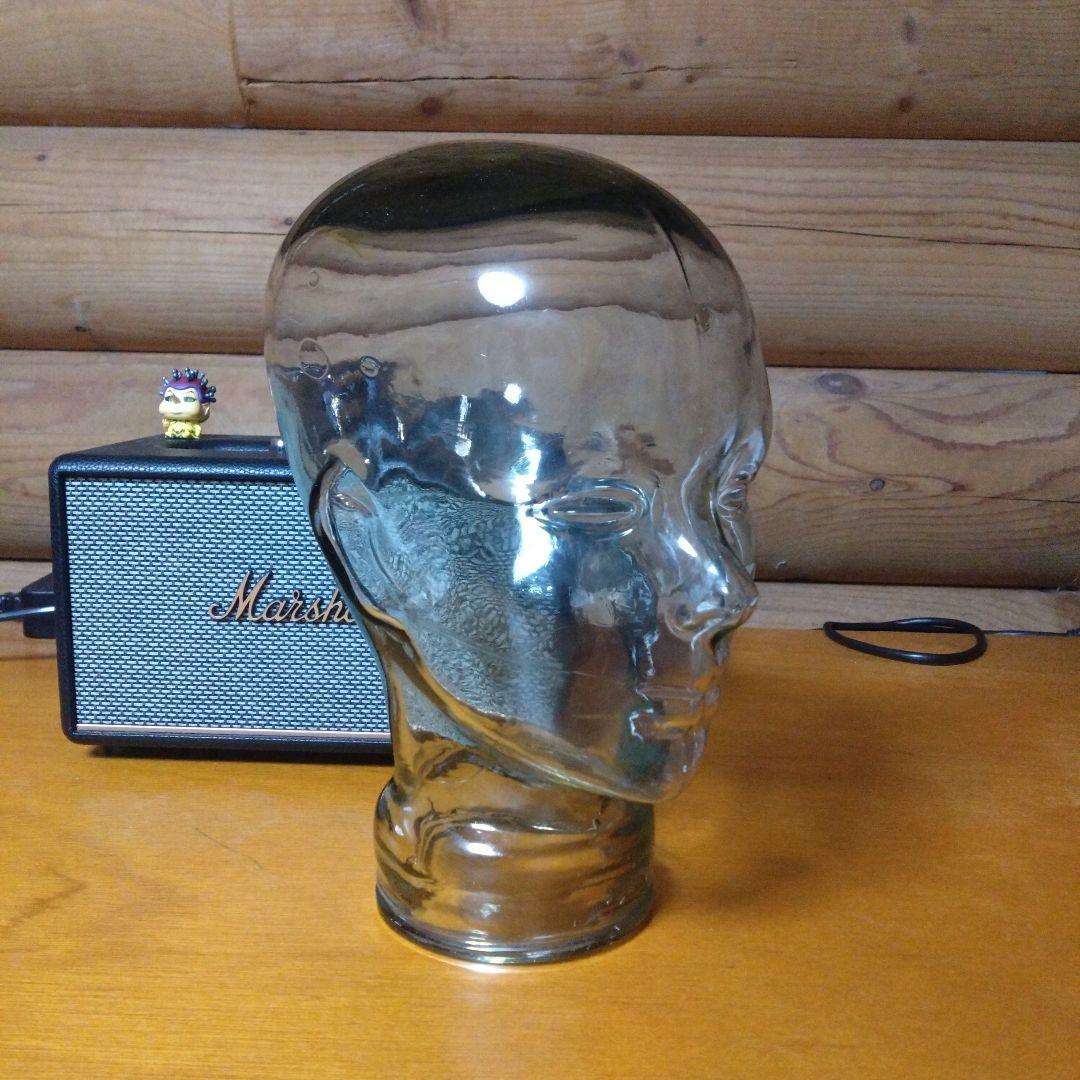 ②ガラス製 ヘッドマネキン ヘッドトルソー ディスプレイ 店舗什器