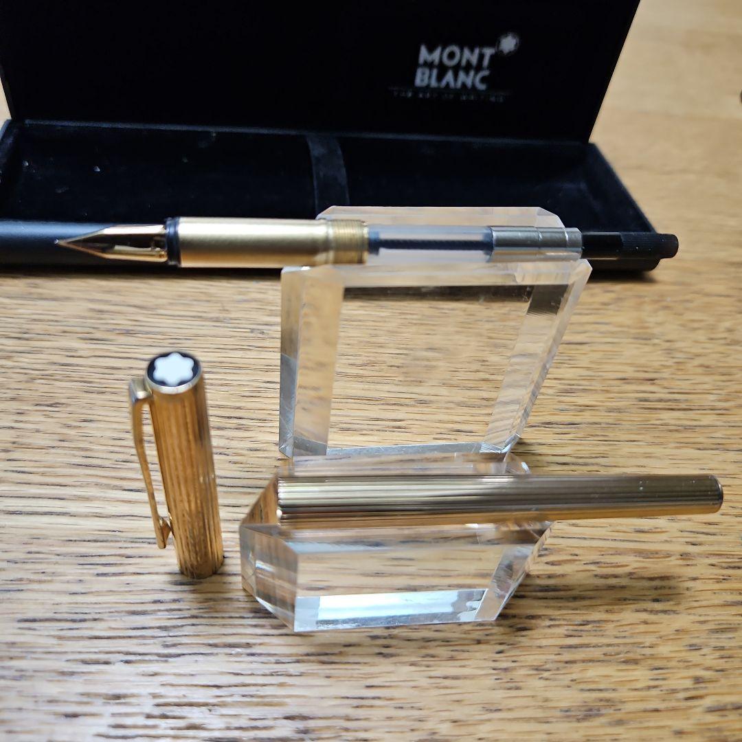 超美品】モンブラン ノブレス ゴールド ダイヤモンドカット20金張 14金