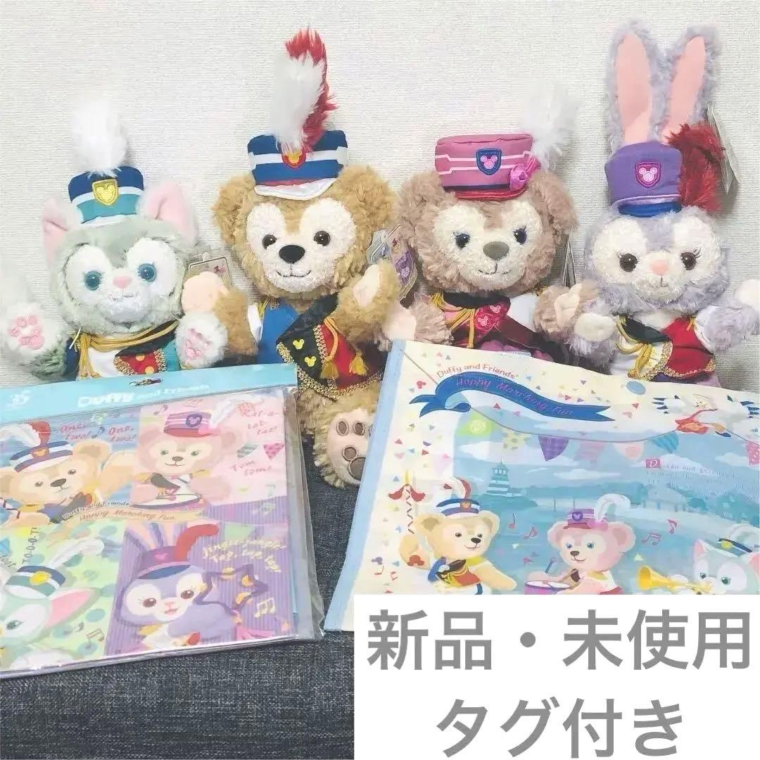 【新品・ダグ付き】35周年♡ダッフィー ハッピーマーチング ファン３点セット 新品・ダグ付き】35周年♡ダッフィー ハッピーマーチング ファン3点セット