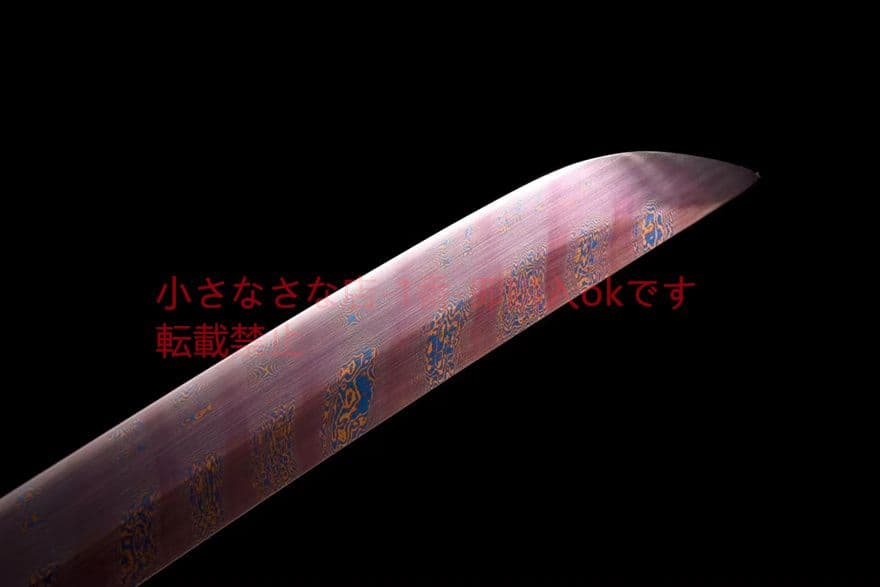20寸模様鋼焼青ねじれ紋様【白梅】武具　刀装具　日本刀　模造刀 居合刀