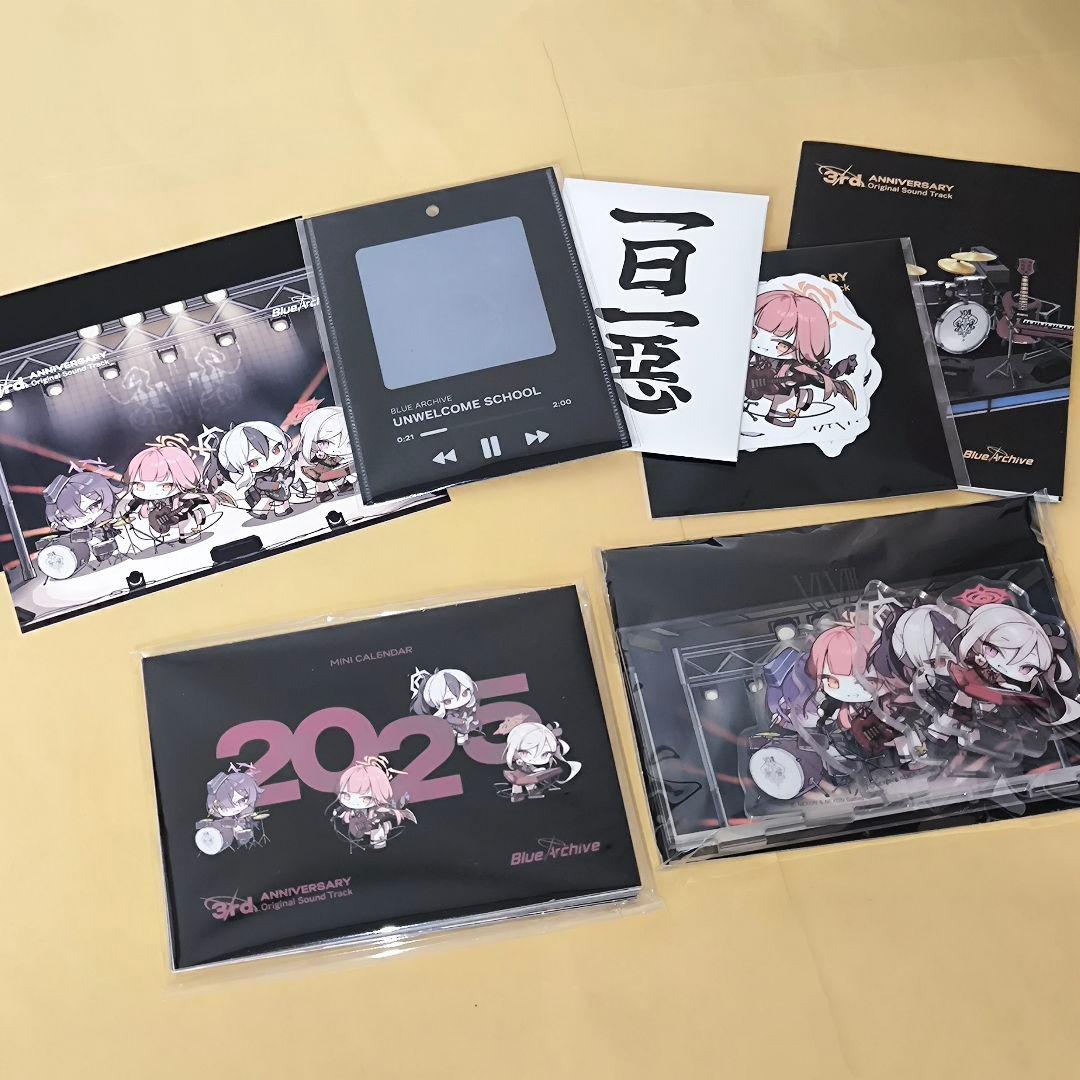 韓国版ブルアカ 3rdAnnivOSTセットCD版+KIT版特典ポスターセット