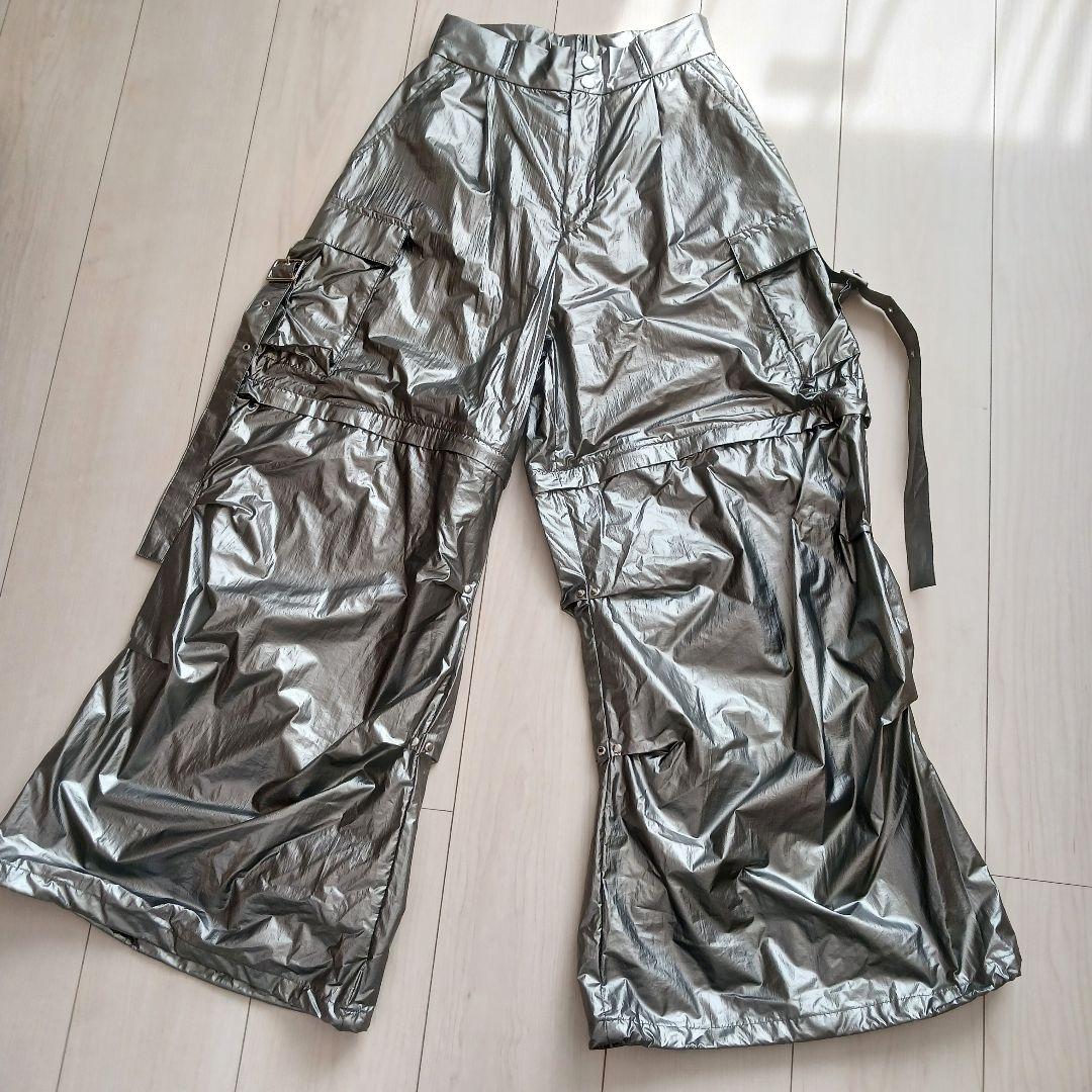 HARE 2wayメタルカーゴパンツ(シルバー)