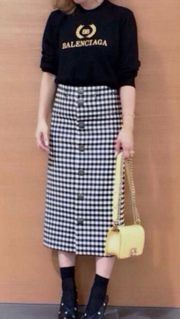 【新品未使用】Balenciaga／バレンシアガ　スカート　チェック