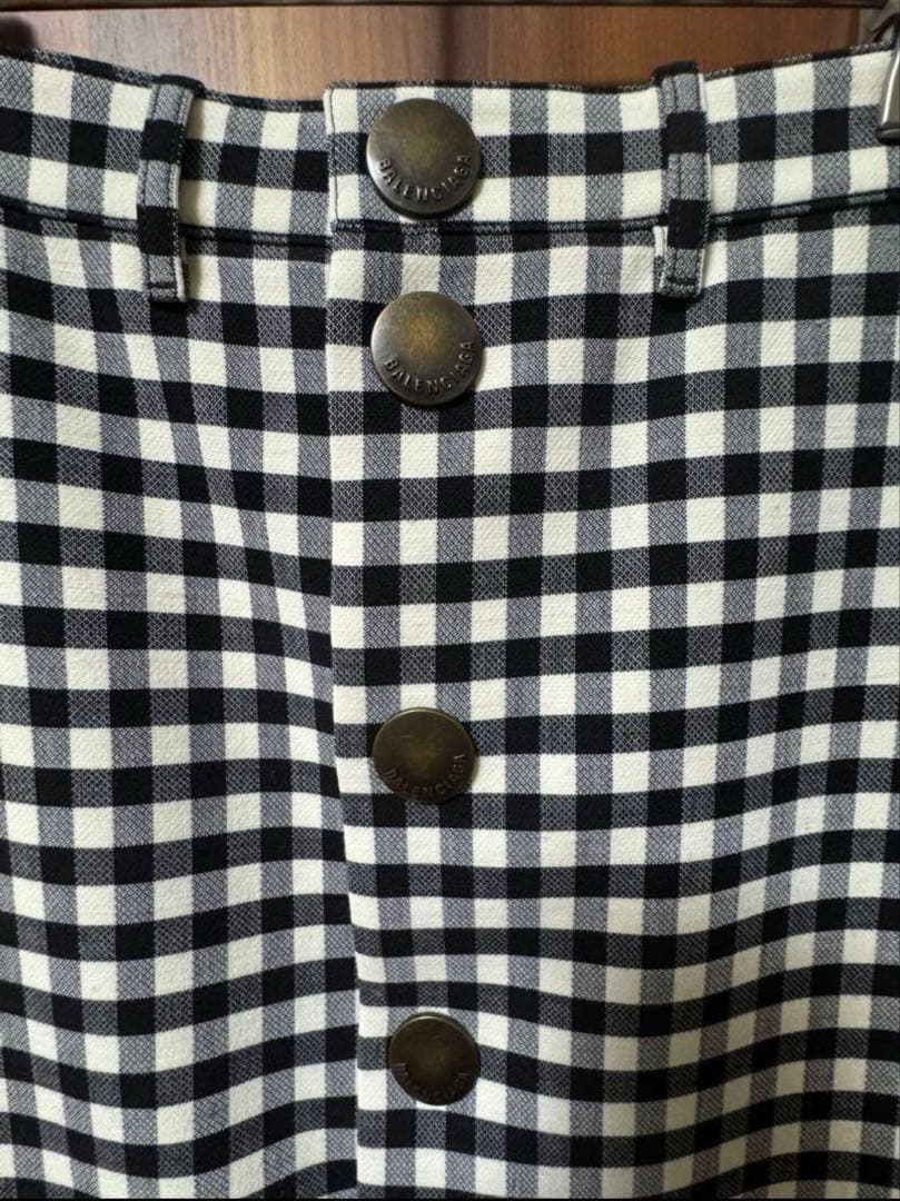 【新品未使用】Balenciaga／バレンシアガ　スカート　チェック