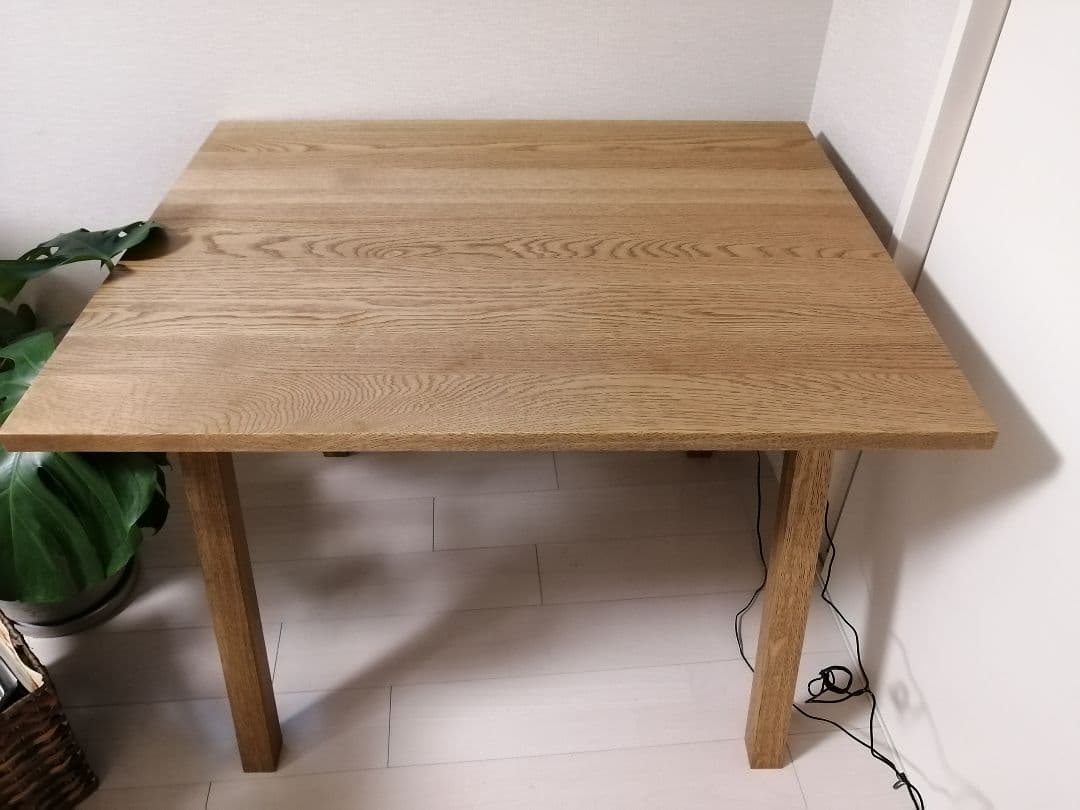 節約 ELEMT(エレムト) ダイニングテーブル W1000 ナチュラル/ブラウン