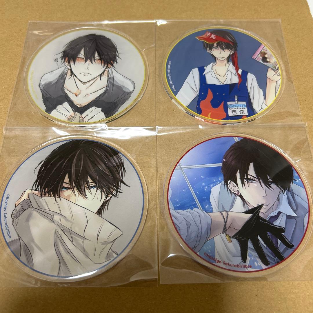 グラッテ　桜日梯子　だかいち　西條高人　コースター　高人さん 西條高人Birthday Gratteトレーディングアクリルコースター グラッテ