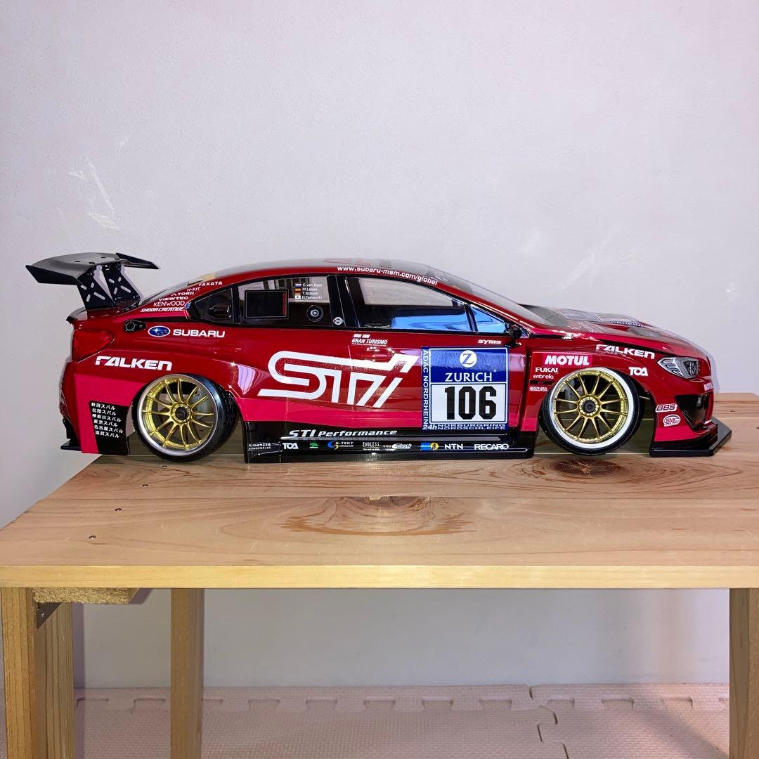 タミヤ　SUBARU WRX STI NBRチャレンジ ボディ
