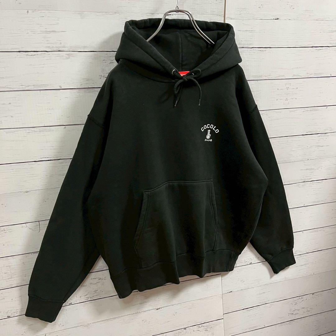 1【人気Lサイズ】ココロブランド☆両面ロゴ ビッグロゴ パーカー☆7394