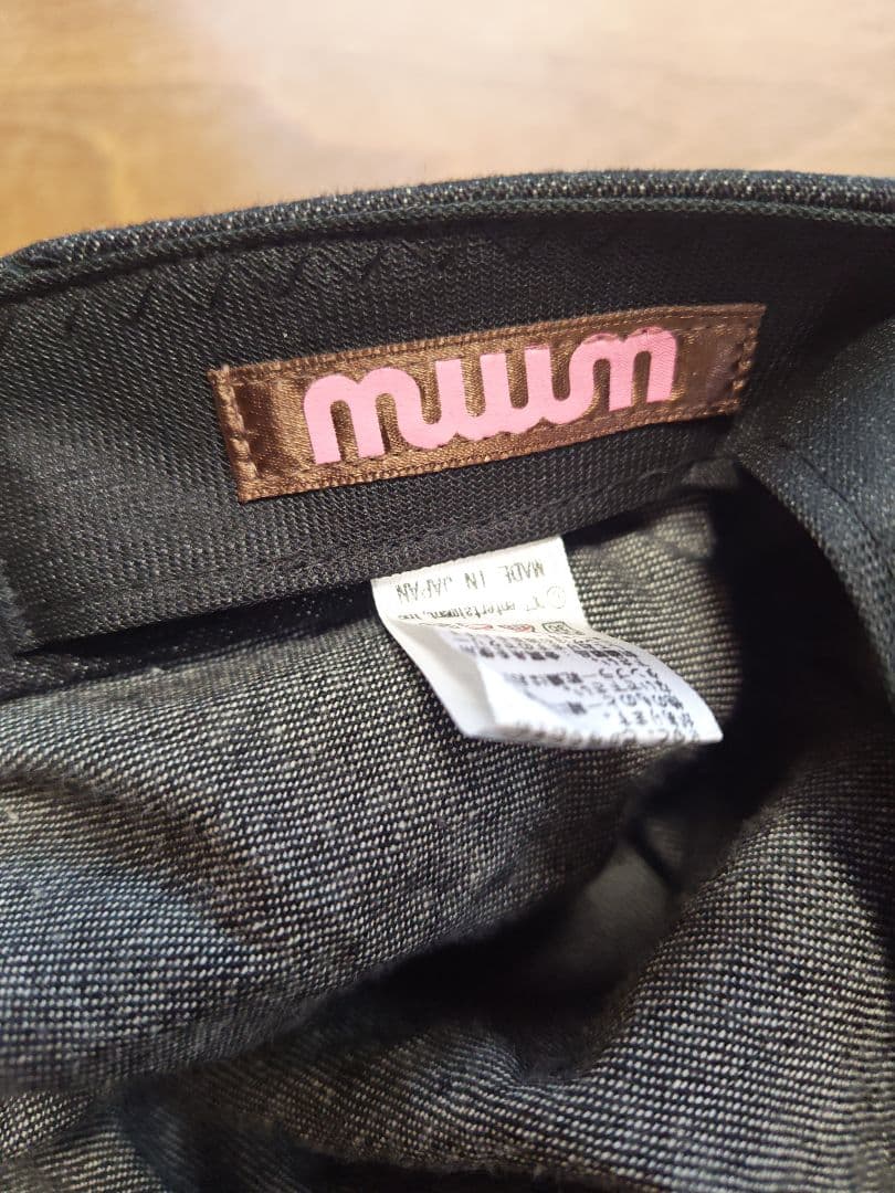 wmmw 吉田美和キャップデニム黒 ドリカム 吉田美和 デニムキャスケット