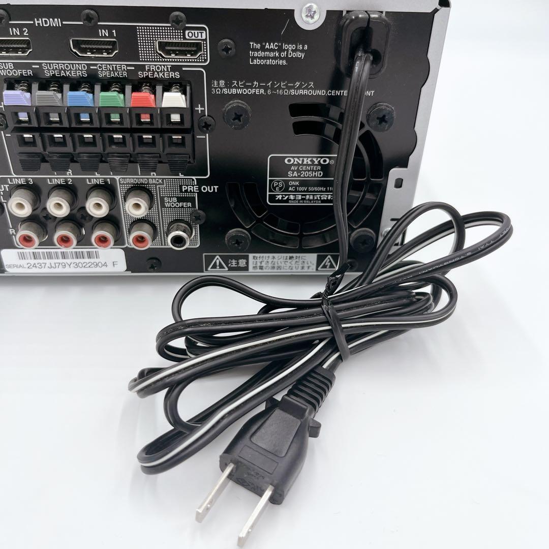 付属品完品・美品】ONKYO AVアンプ SA-205HD