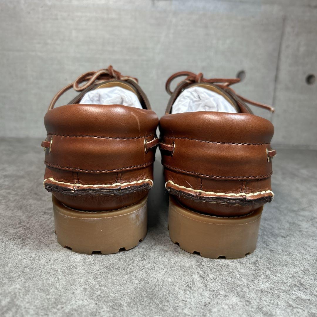 ほぼ新品【リーガル ワースコレクション】デッキシューズ/3eye/革靴/JE38