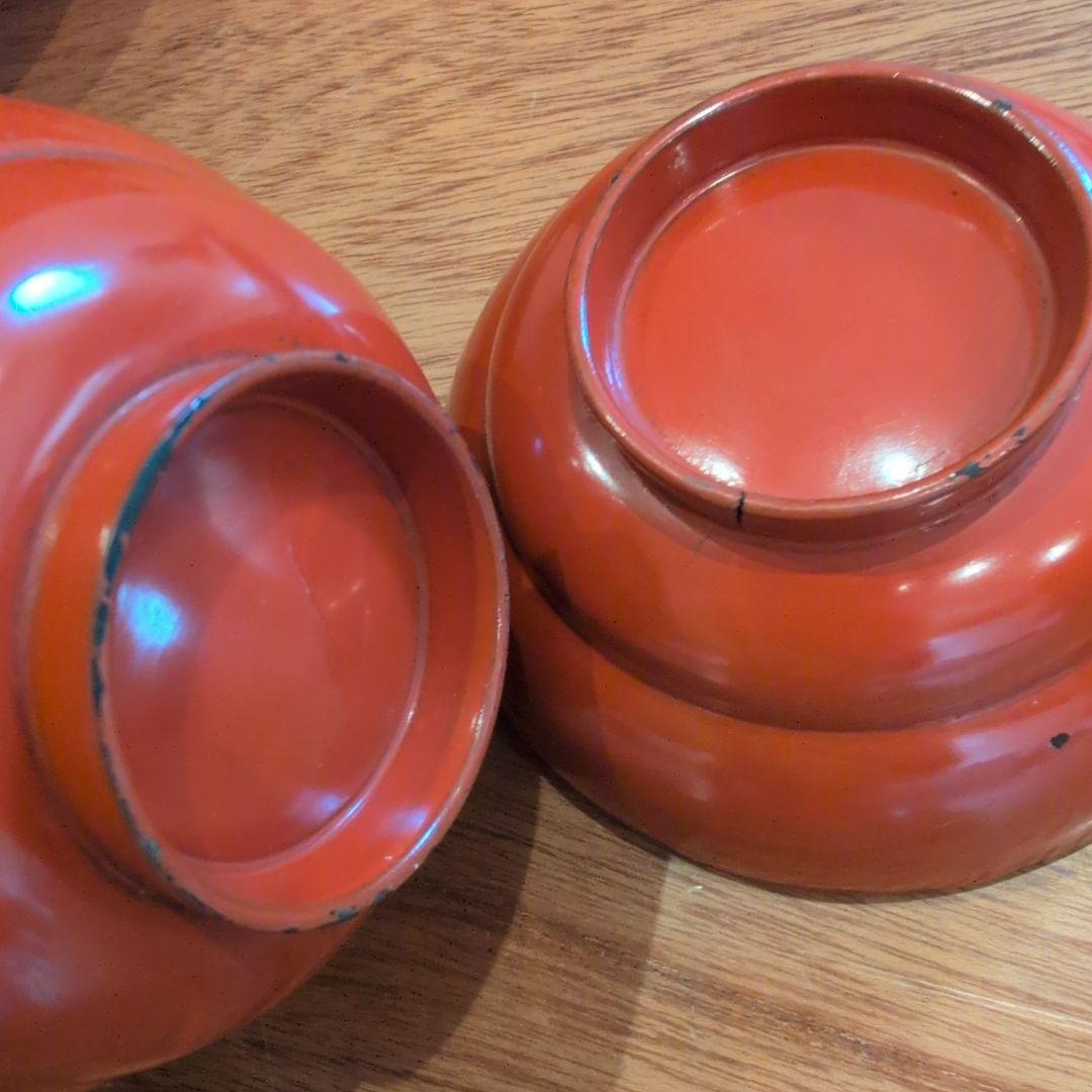 洗朱蒔絵　吸物椀　19客