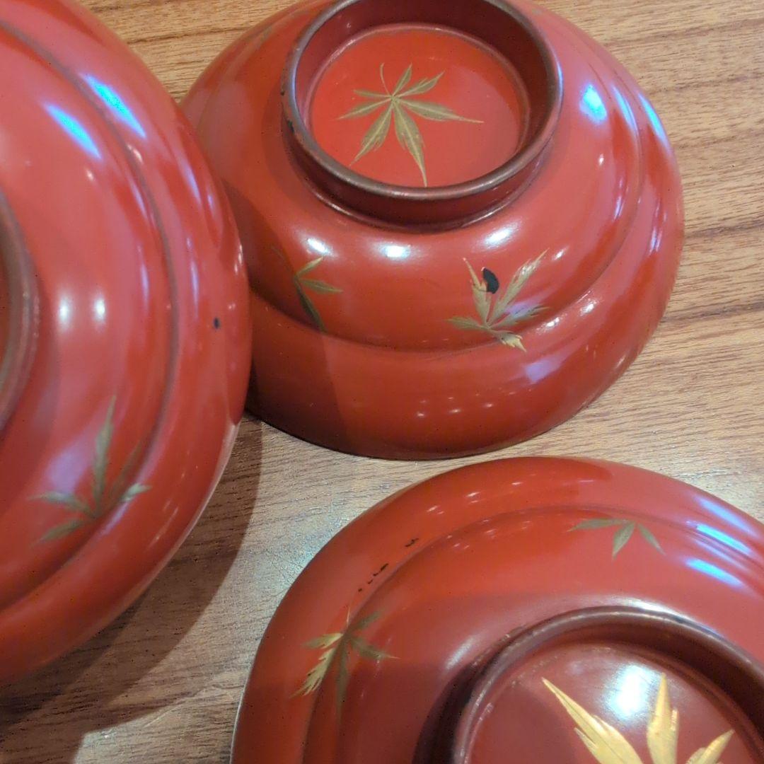 洗朱蒔絵　吸物椀　19客