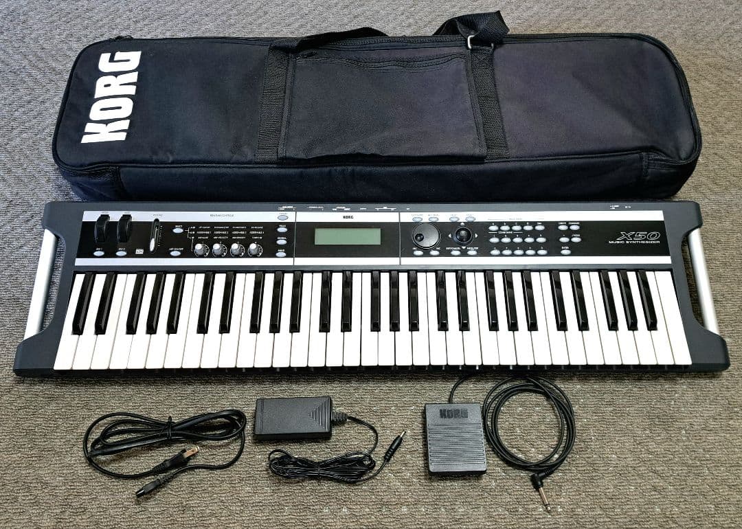 美品】KORG X50 シンセサイザー 61鍵盤（ベロシティ対応） - メルカリ