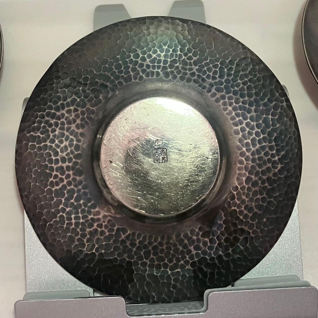 銀製？ 尚美堂 茶托 4枚 計268g