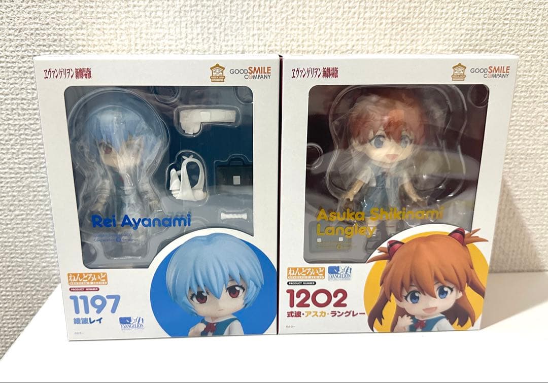 ねんどろいど エヴァ 新劇場版 アスカ 綾波レイ 制服