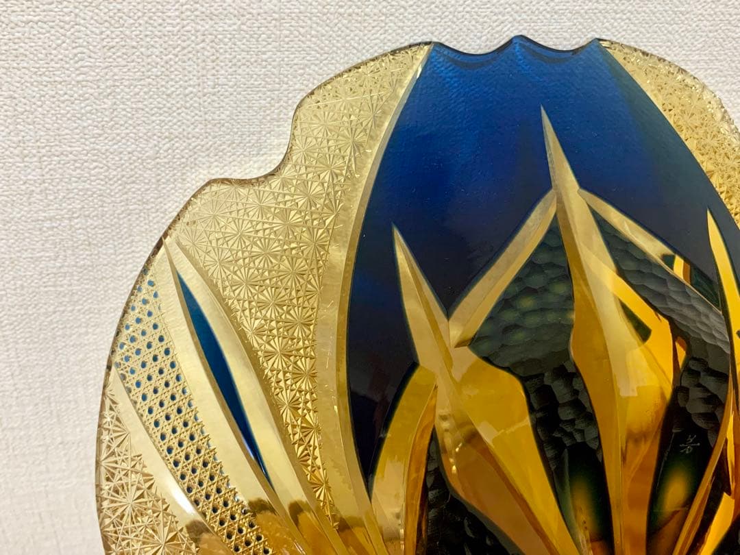 d*7様 江戸切子 伝統工芸士 但野英芳作 「兜」 飾り