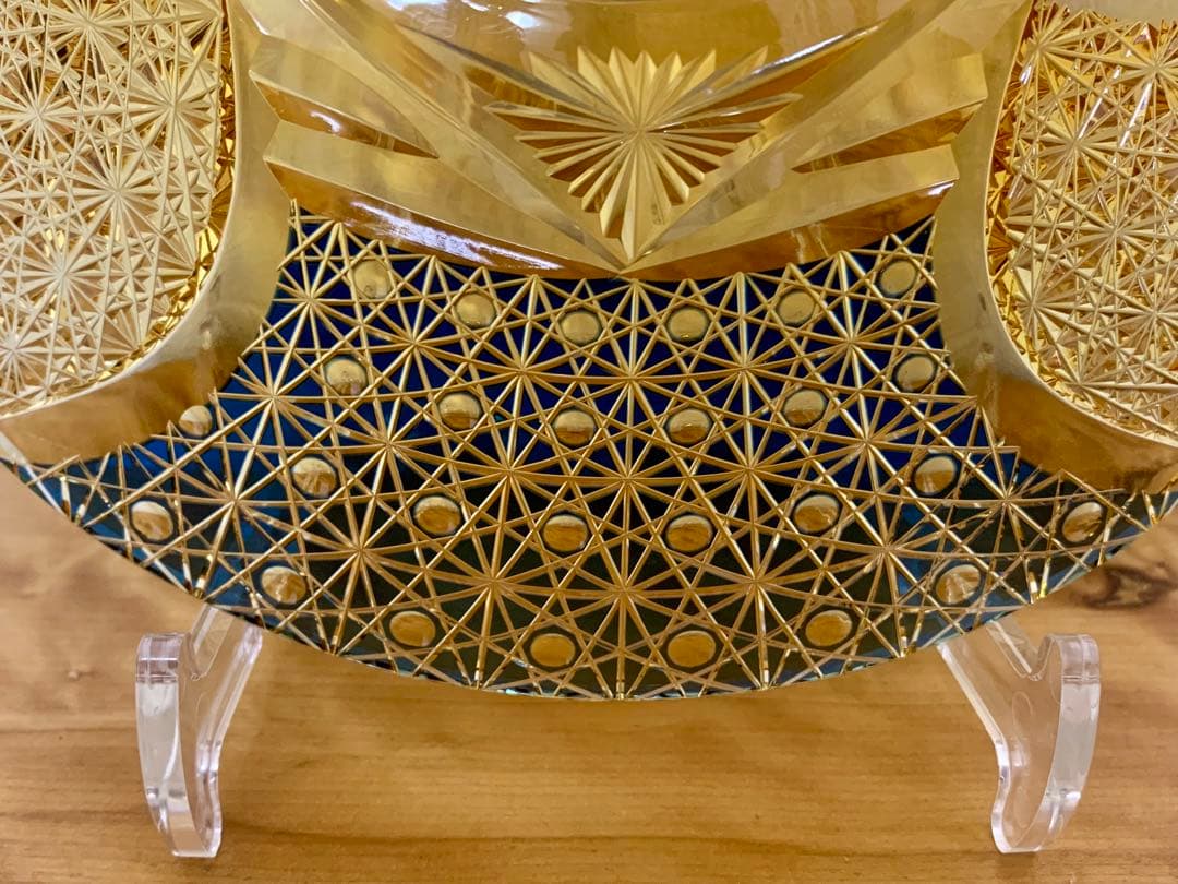 d*7様 江戸切子 伝統工芸士 但野英芳作 「兜」 飾り