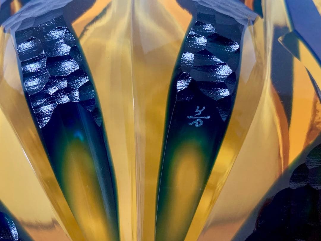 d*7様 江戸切子 伝統工芸士 但野英芳作 「兜」 飾り