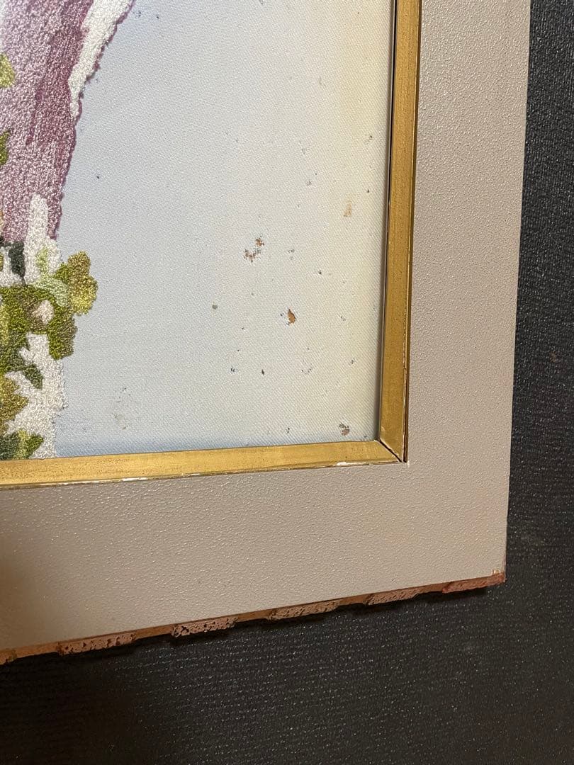 希少額縁付き　富士山　刺繍アート