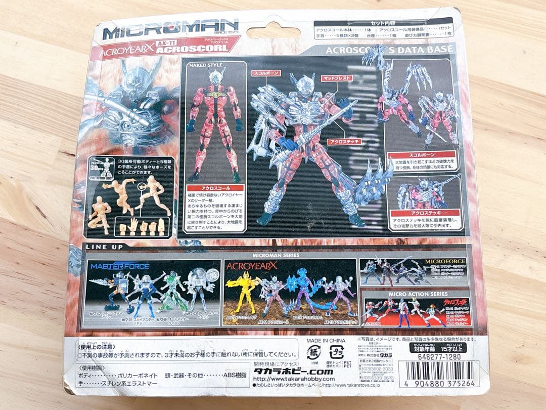 未開封 アクロイヤーX アクロスコール ミクロマン