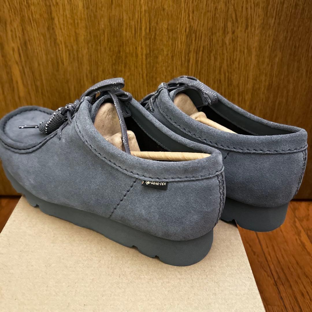 【新品未使用】定価 34,100 クラークス ワラビー ゴアテックス グレー