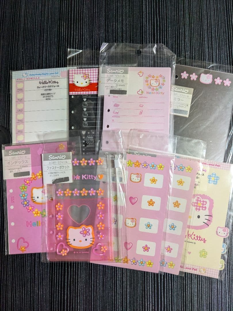 ハローキティ システム手帳リフィル 6穴 レトロ サンリオ 文具 レア