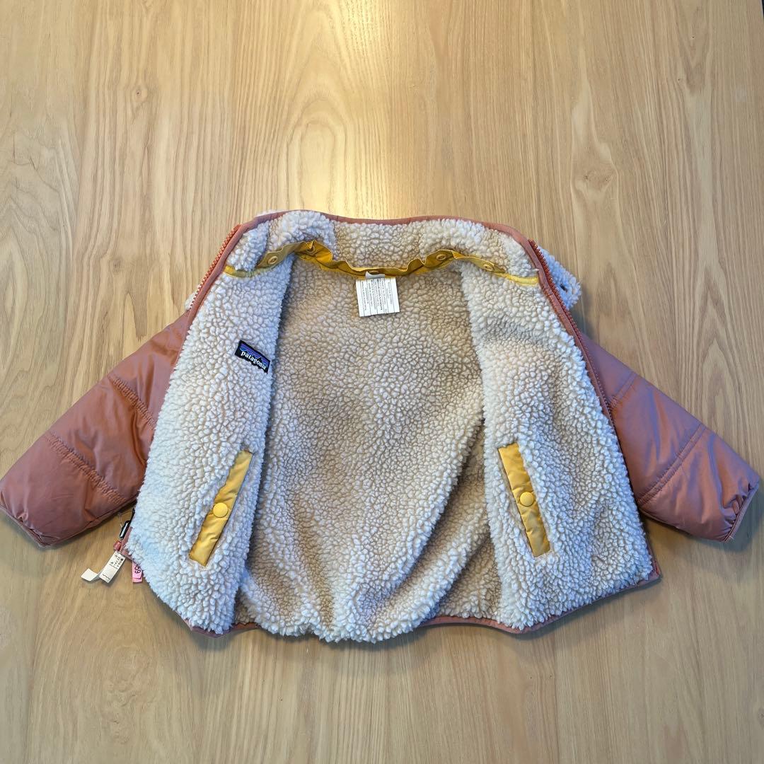 Patagonia ベビー・リバーシブル・トリブルズ・フーディ 90cm