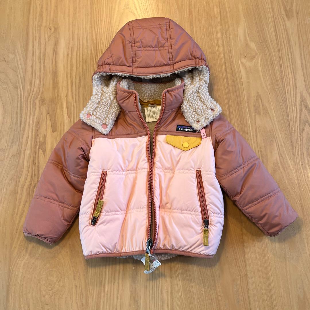 Patagonia ベビー・リバーシブル・トリブルズ・フーディ 90cm