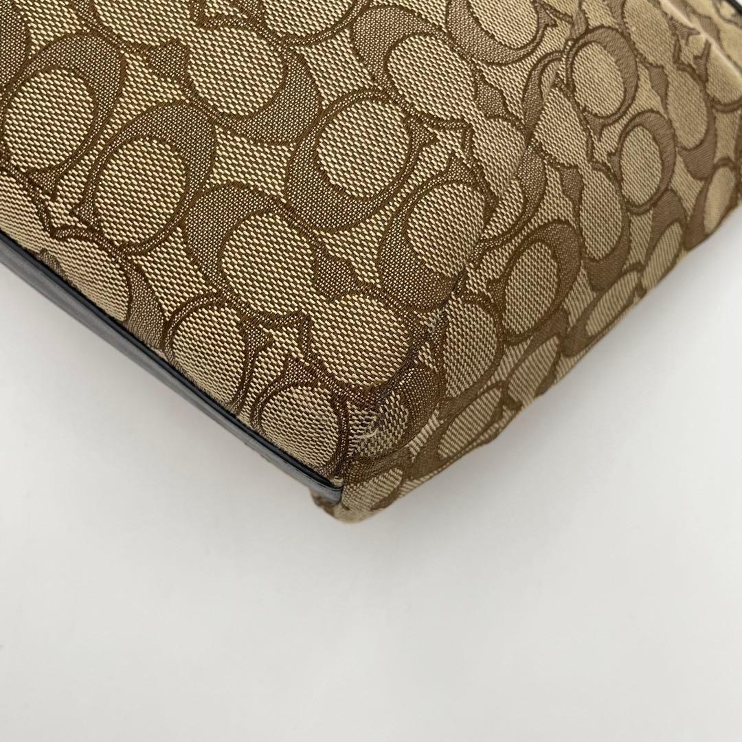 極美品✨保存袋付 コーチ 2way トート ショルダーバッグ キャンバス×レザー