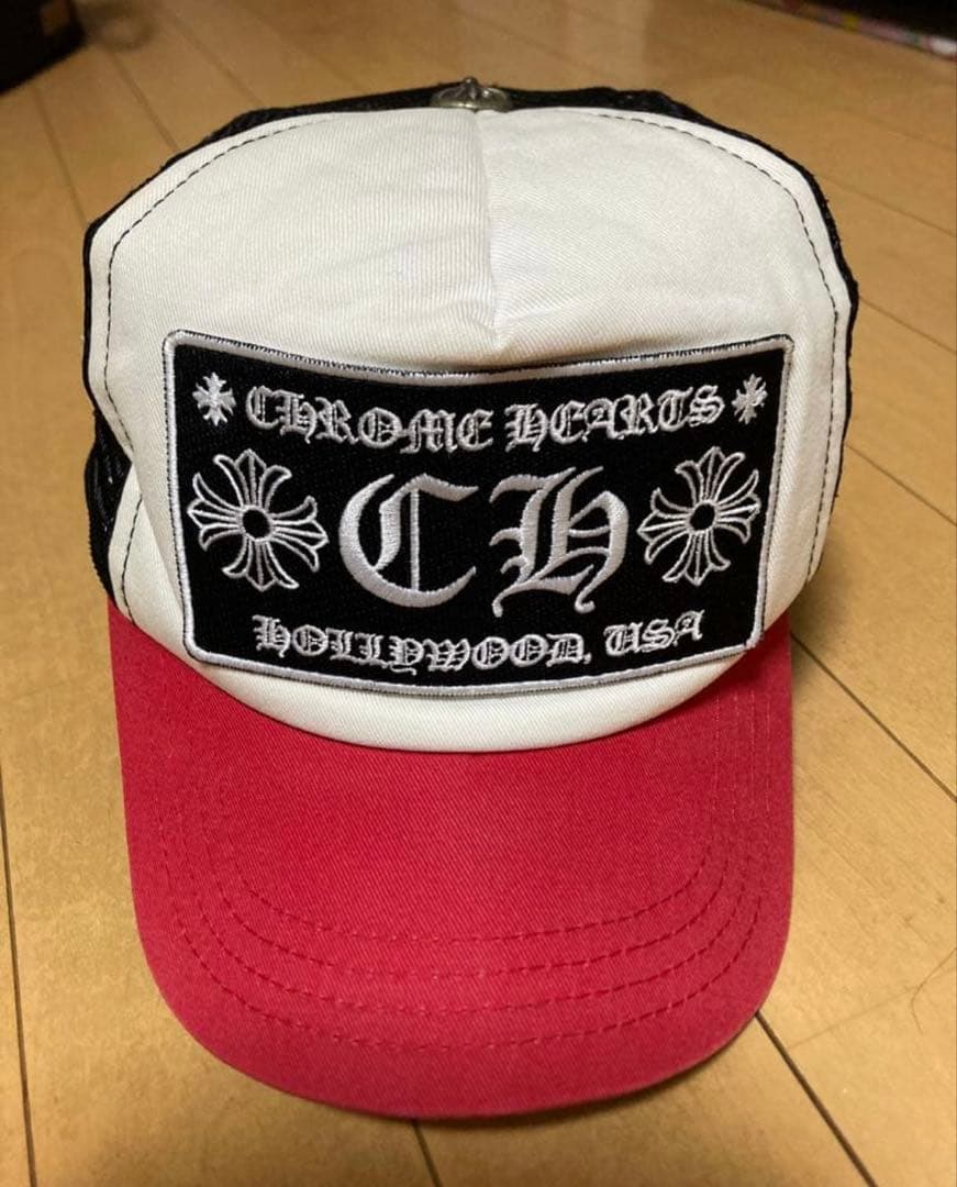 CHROME HEARTS メッシュキャップ レッド レアモデル ビンテージ - メルカリ