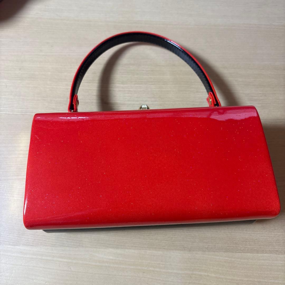 和装用赤黒サンダルとバッグセット