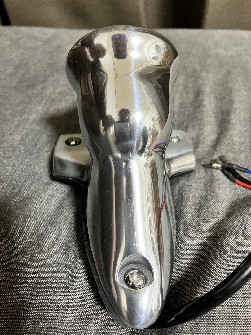 ミニ クロッカーテールライト ポリッシュ 12V LED仕様 ガラスレンズ