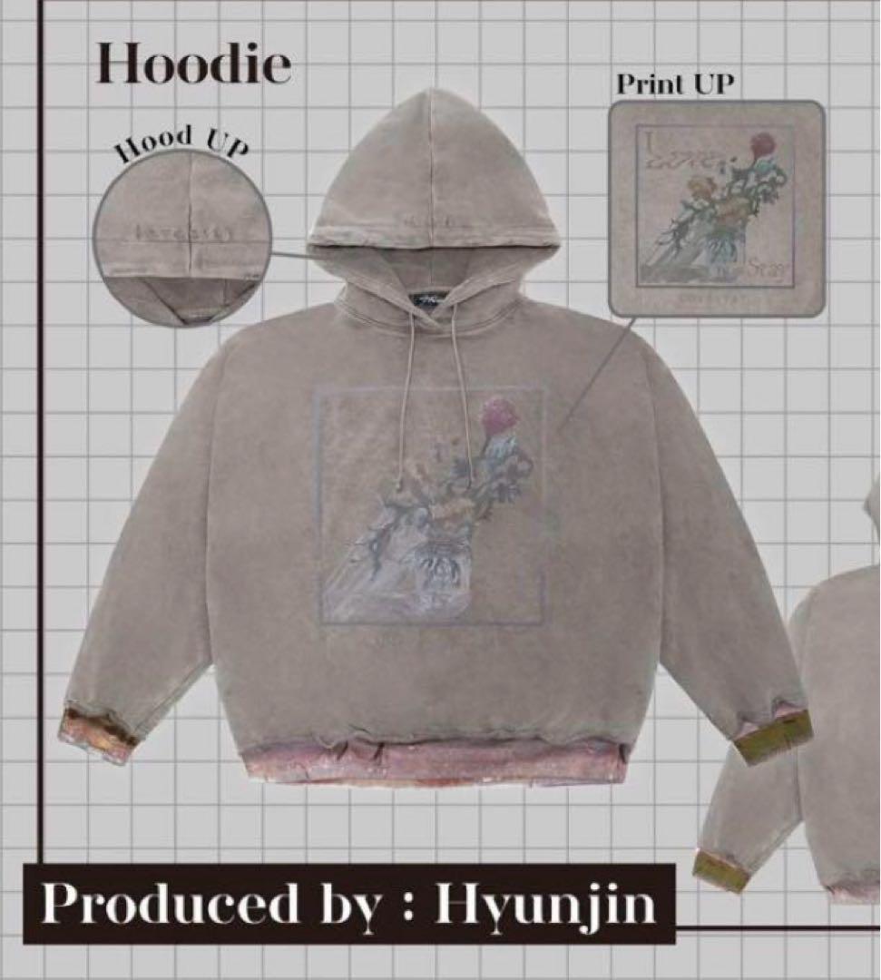 Hyunjin ヒョンジン Stray kids フーディー パーカー