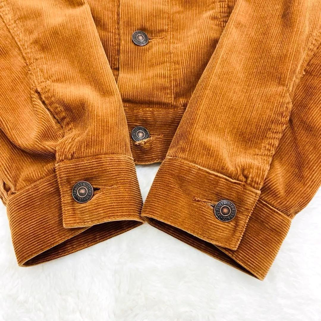 90s WHITE LEVI'S コーデュロイトラッカージャケット【40】