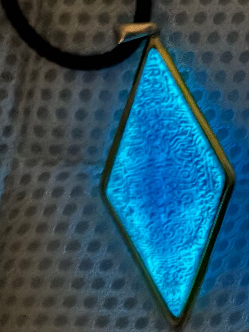 ふしぎの海のナディア　ブルーウォーター　ネックレス　オーダーメイド品　ガラス作品