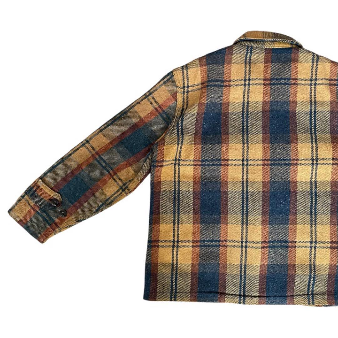 希少vintage60sSearsKingsRoadチェックウールジャケット古着