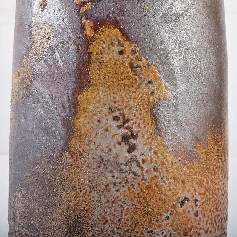 備前焼 人間国宝 金重陶陽作 花入 共箱 D R7820