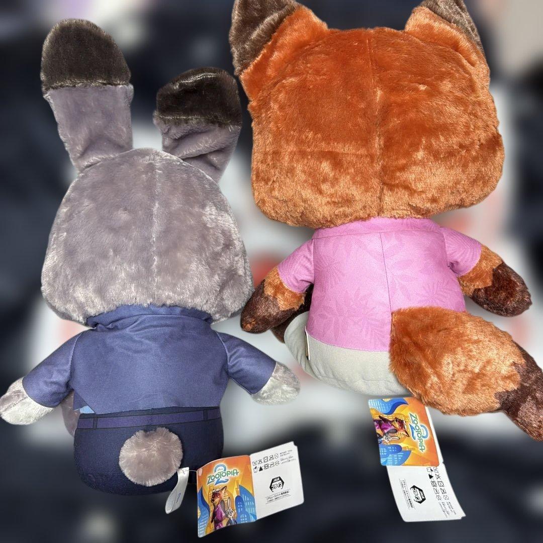 新品✨ズートピア2ニック・ワイルドとジュディ・ホップス ぬいぐるみセット