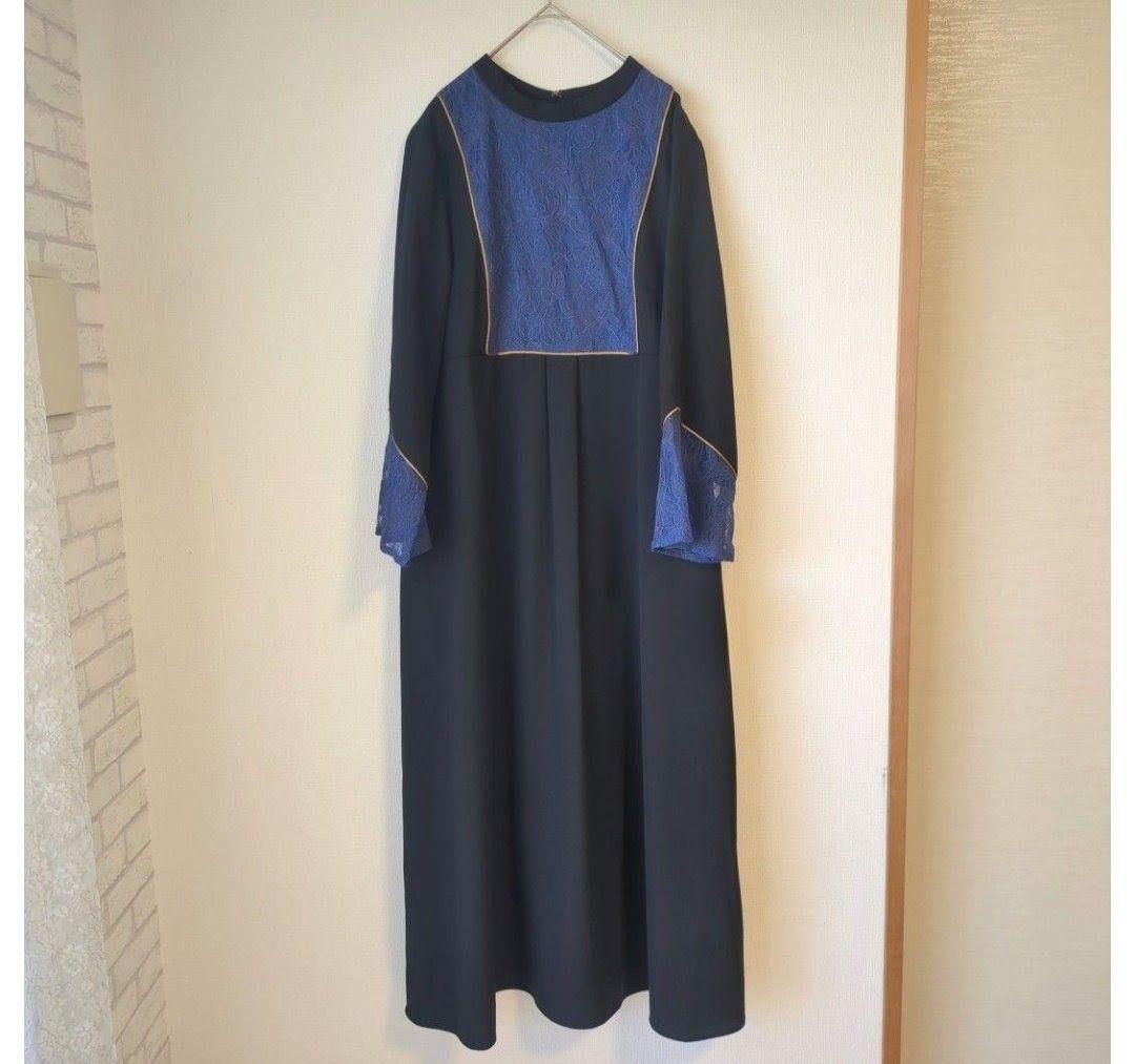 美品 Callarus カラルス 結婚式 ワンピースドレス LL 大きい 洗える