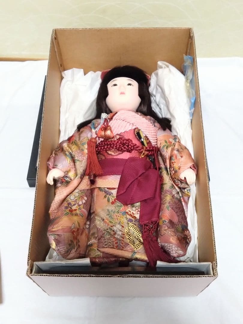 市松人形　東玉作　高さ42cm　日本人形　雛人形　和服　女の子のお人形