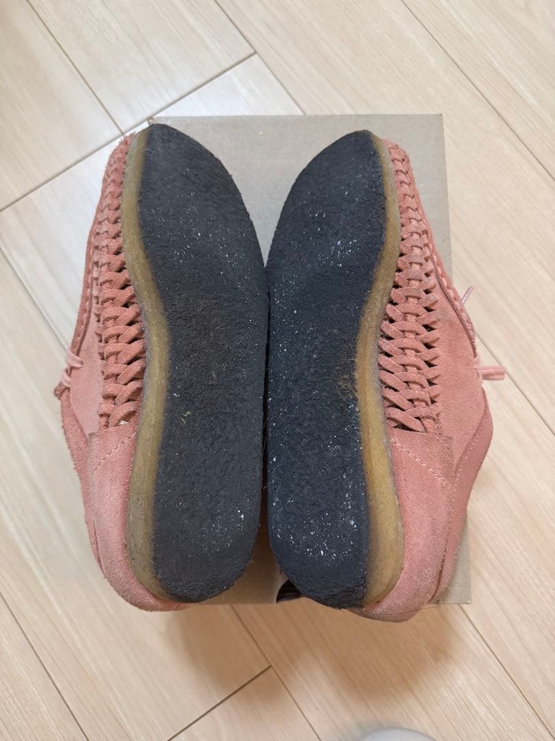 CLARKS×SUPREME WALLABEE \"PINK\" ワラビー uk7